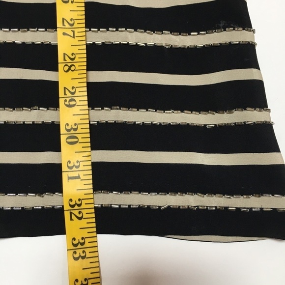 Club Monaco Silk Striped Tank Dress with Sequin Detail Size Extra Small - Picture 10 of 11